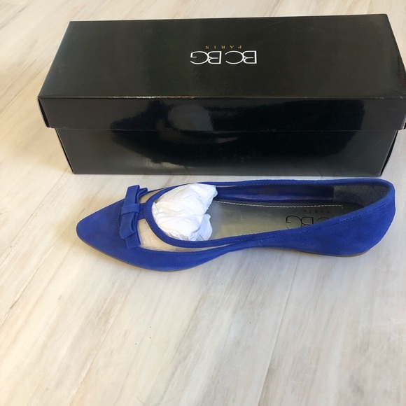 Blue BCBGeneration Suede Flats - Picture 3 of 4